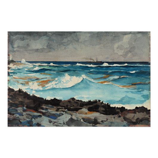 Homer - Kust en Surf, Nassau Perfect Poster (Voorkant)