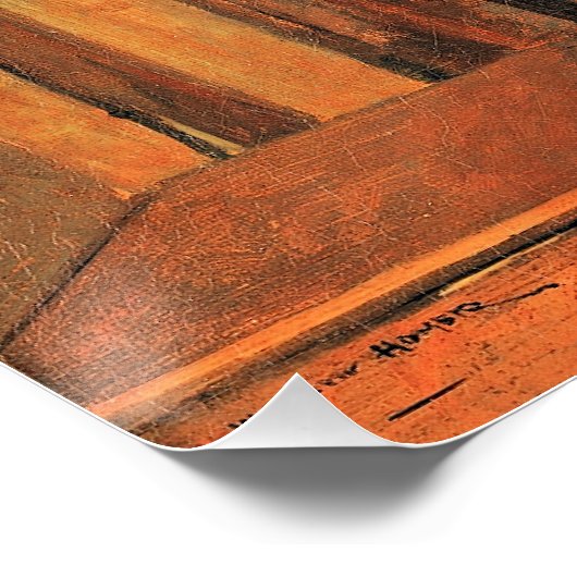 Homer - Meisje Shelling Peas Perfect Poster (Hoek)