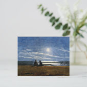 Homer - Moonlight, fijn kunstschilderij, Briefkaart (Staand voorkant)