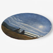 Homer - Moonlight, fijn kunstschilderij, Papieren Bordje (Gekanteld)