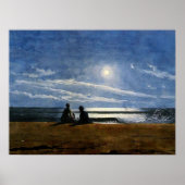 Homer - Moonlight, fijn kunstschilderij, Poster (Voorkant)