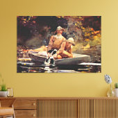 Homer - Na de Hunt Canvas Afdruk (Insitu (Woonkamer))