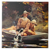 Homer - Na de Jacht Tegeltje (Voorkant)