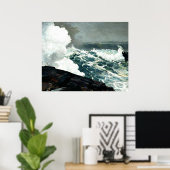 Homer - Noreaster, mooi kunstschilderij, Poster (Thuiskantoor)