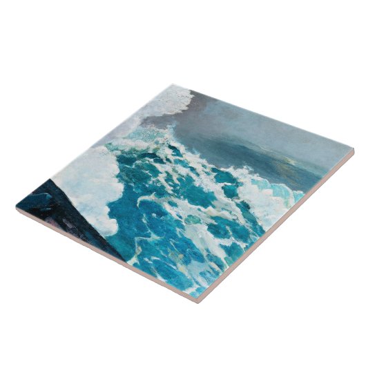 Homer - Northeaster, 1895 Tegeltje (Zijkant)