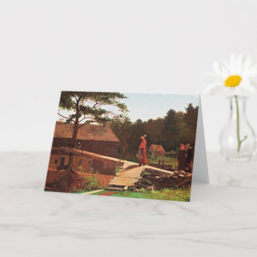 Homer - Oude Molen, beroemde schilderij, Kaart (Kleine Plant)