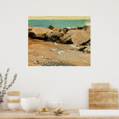 Homer - Rocky Coast and Gulls, fine art Poster (Keuken)