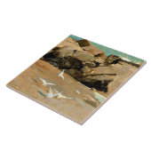 Homer - Rocky Coast and Gulls, fine art Tegeltje (Zijkant)