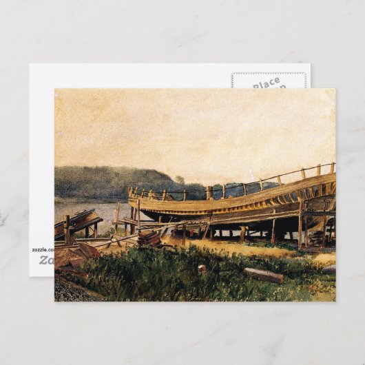 Homer - Scheepsbouw, Ipswich Briefkaart (Voorkant / Achterkant)