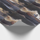  Homer Shooting The Rapids, Saguenay Cadeaupapier (Hoek)