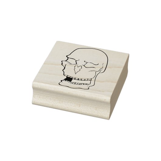 Homer Simpson schedel illustratie kunststempel Rubberstempel (Stempel)