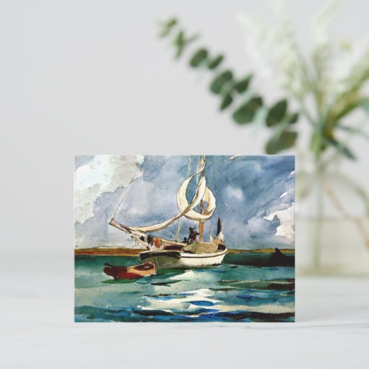 Homer - Sloop, Bermuda Briefkaart (Staand voorkant)