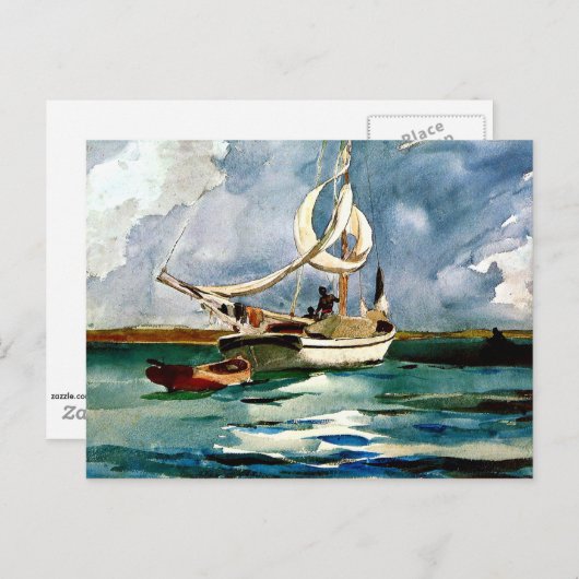 Homer - Sloop, Bermuda Briefkaart (Voorkant / Achterkant)