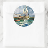Homer - Sloop, Bermuda Ronde Sticker (Tas)