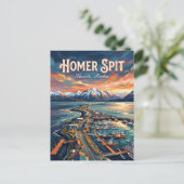 Homer Spit Alaska Ansichtkaart Briefkaart (Staand voorkant)