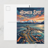Homer Spit Alaska Ansichtkaart Briefkaart (Voorkant / Achterkant)