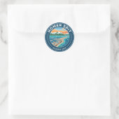 Homer Spit Alaska USA Ronde Sticker (Tas)