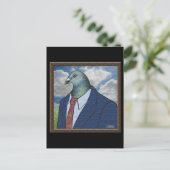 Homer Suit Framed Briefkaart (Staand voorkant)