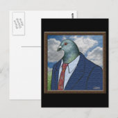 Homer Suit Framed Briefkaart (Voorkant / Achterkant)