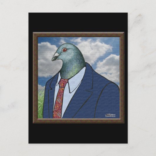 Homer Suit Framed Briefkaart (Voorkant)
