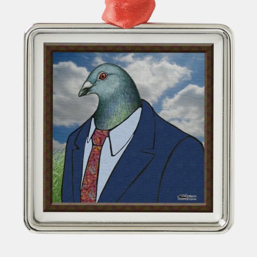 Homer Suit Framed Metalen Ornament (Voorkant)