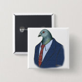 Homer Suit Vierkante Button 5,1 Cm (Voorkant /achterkant)