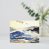 Homer - Sunset, Prout's Neck, mooi kunstschilderij Briefkaart (Staand voorkant)