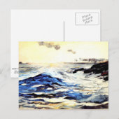 Homer - Sunset, Prout's Neck, mooi kunstschilderij Briefkaart (Voorkant / Achterkant)