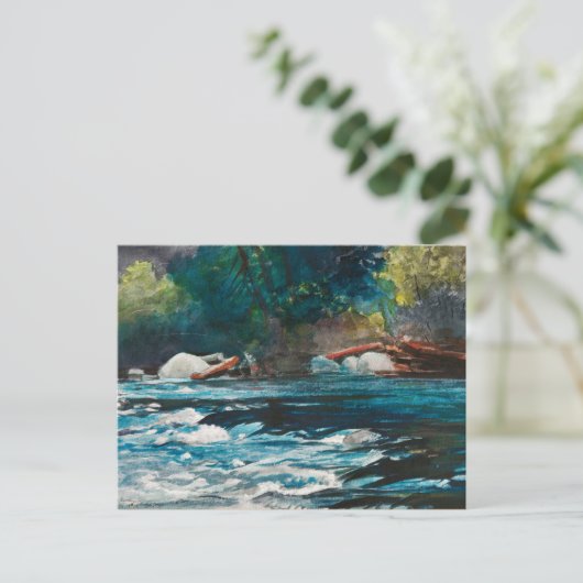 Homer - The Rapids, Hudson River, Adirondacks Briefkaart (Staand voorkant)