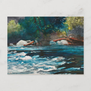 Homer - The Rapids, Hudson River, Adirondacks Briefkaart