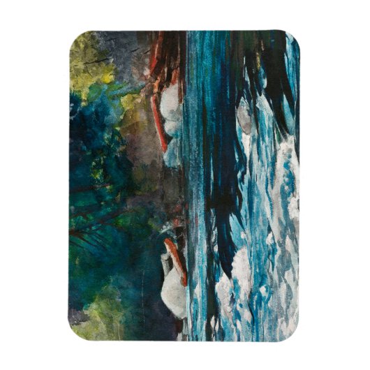 Homer - The Rapids, Hudson River, Adirondacks Magneet (Verticaal)