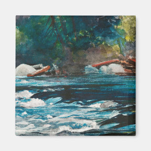 Homer - The Rapids, Hudson River, Adirondacks Magneet