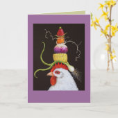 Homer van de rooster met de kaart van het pet van  (Gele Bloem)