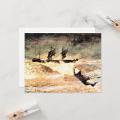 Homer - Wreck van de IJzeren Kroon, mooie kunst Kaart (Voorkant / Achterkant in situ)