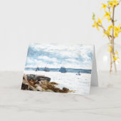 Homer - Zeilboten bij Gloucester, mooie kunst Kaart (Gele Bloem)