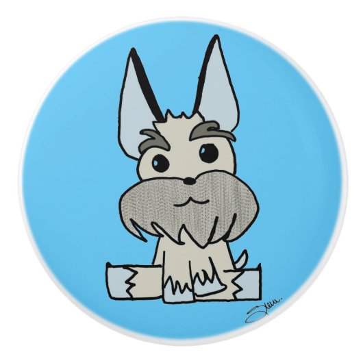 Homero de Dog Ceramic Knob Keramische Knop (Voorkant)