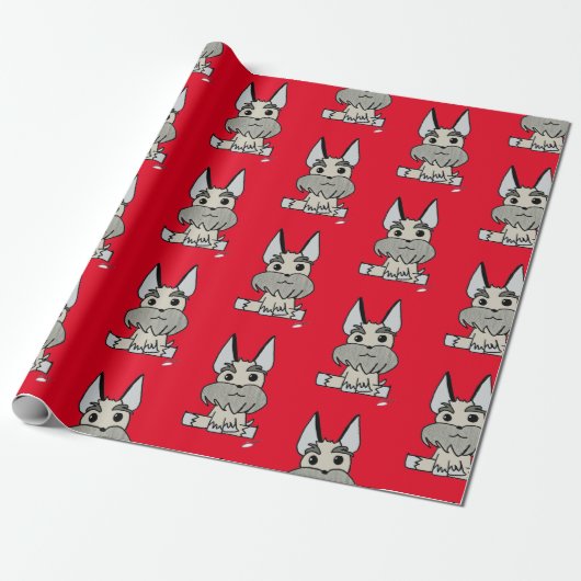 Homero the dog Wrapping Paper Cadeaupapier (Uitgerold)