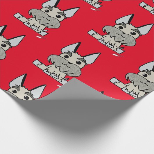 Homero the dog Wrapping Paper Cadeaupapier (Hoek)