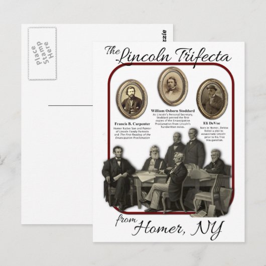 Homer's Lincoln Trifecta Briefkaarten (Voorkant / Achterkant)