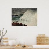 Homer's Prout's Neck, Breaking Wave Poster (Keuken)