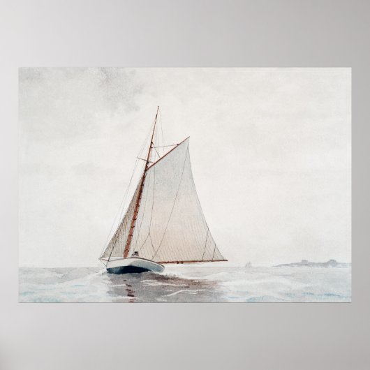 Homer's Sailing off Gloucester Poster (Voorkant)