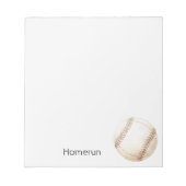 Homerun-honkbal Notitieblok (Voorkant)