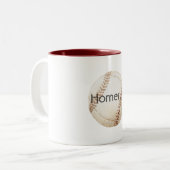 Homerun-honkbal Tweekleurige Koffiemok (Voorkant links)