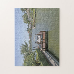 Homes en dokken op het kanaal Marco Island Florida Legpuzzel