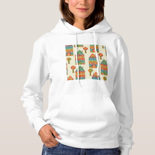 Homes en het patroon van bomen hoodie (Voorkant)