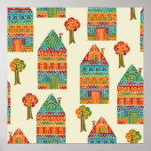 Homes en het patroon van bomen poster (Voorkant)