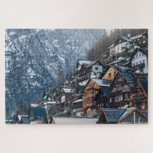 Homes gebouwd in Snowy Mountain Legpuzzel