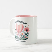 Home's Heart - Moederdag Tweekleurige Koffiemok (Voorkant links)