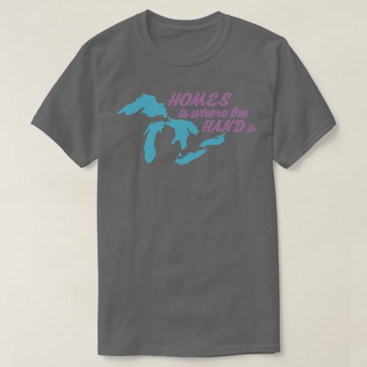 HOMES is de plaats waar de hand T-shirt (Design voorkant)