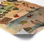 Homes op een heuvel poster (Hoek)